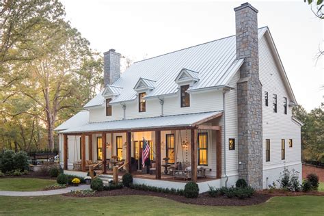 white metal roof exterior homes